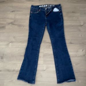 Blue flare jeans